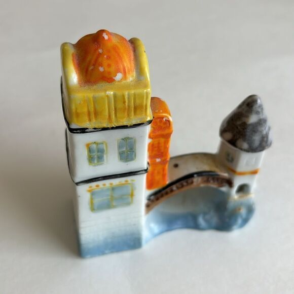 Vintage Ceramic Aquarium Fishbowl Decoration Towers Bridge Made In Japan - Picture 2 of 8